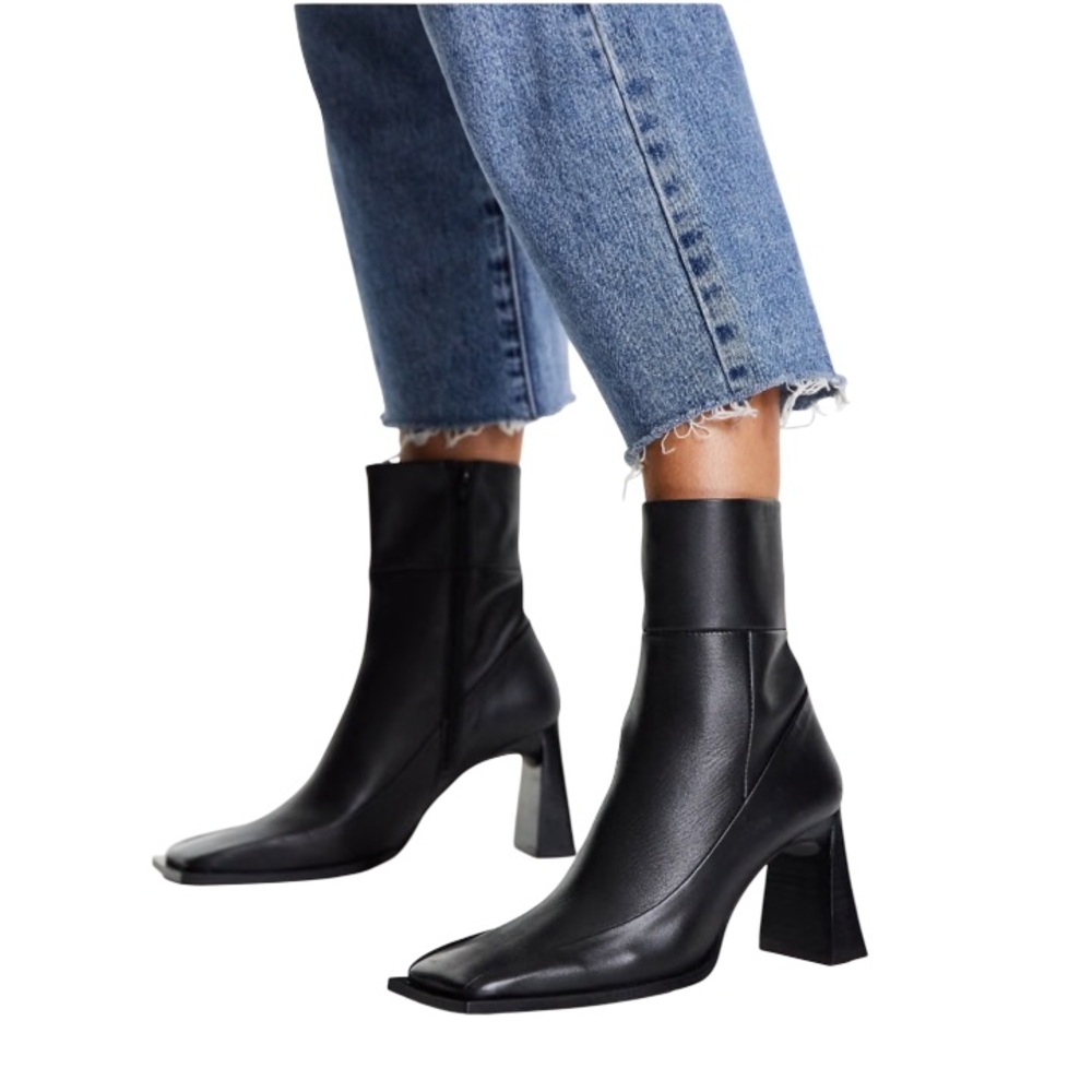 Topshop Black Heeled Boots